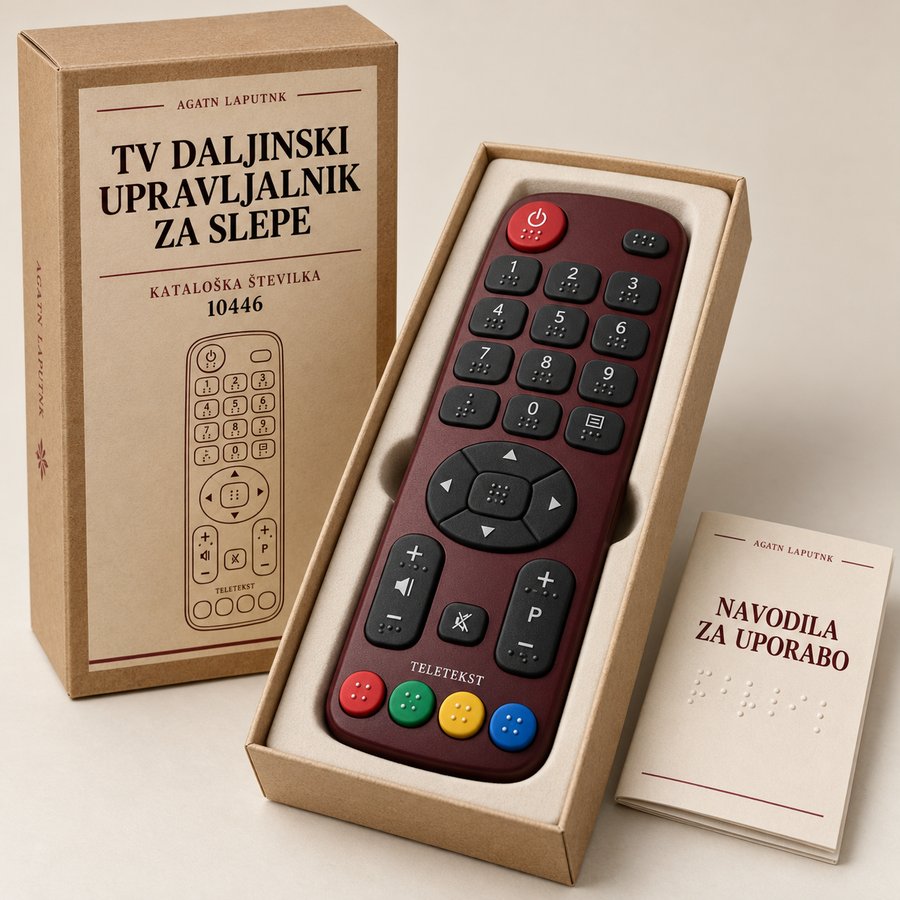TV daljinski upravljalnik za slepe
